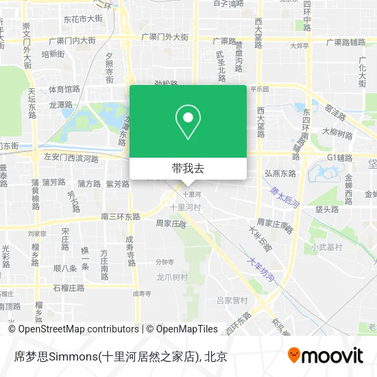 席梦思Simmons(十里河居然之家店)地图