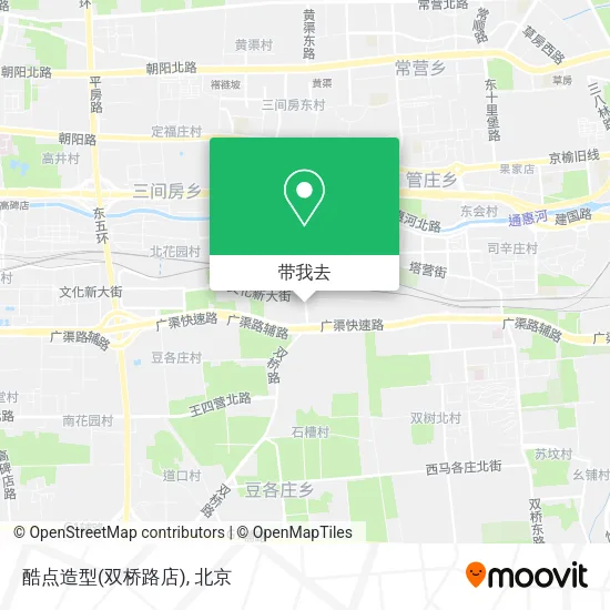 酷点造型(双桥路店)地图