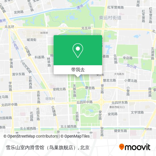 雪乐山室内滑雪馆（鸟巢旗舰店）地图