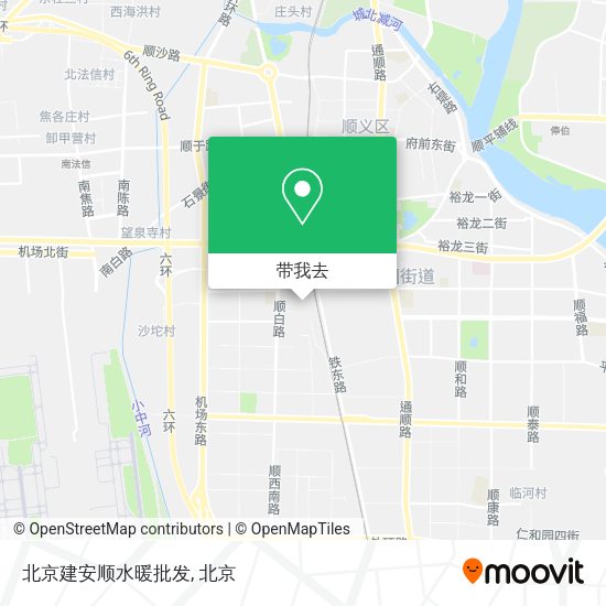 北京建安顺水暖批发地图