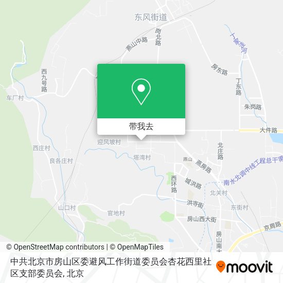 中共北京市房山区委避风工作街道委员会杏花西里社区支部委员会地图