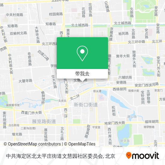中共海定区北太平庄街道文慧园社区委员会地图