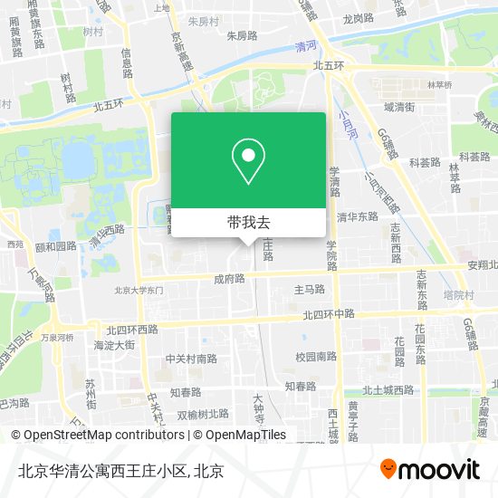 北京华清公寓西王庄小区地图