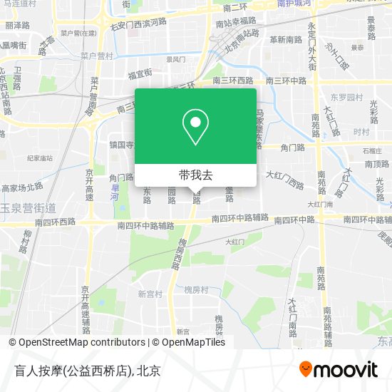 盲人按摩(公益西桥店)地图