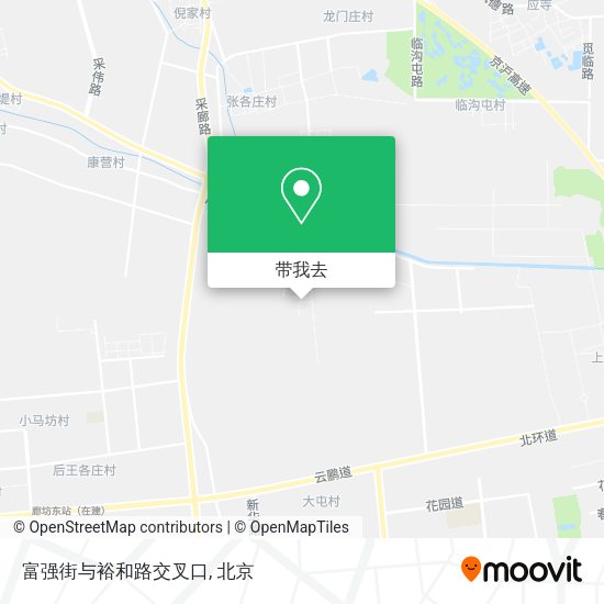 富强街与裕和路交叉口地图