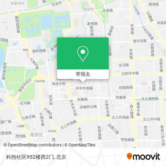 科煦社区952楼西2门地图