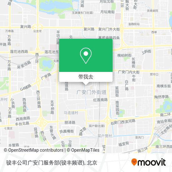 骏丰公司广安门服务部(骏丰频谱)地图