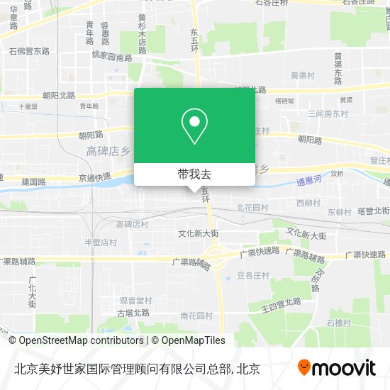 北京美妤世家国际管理顾问有限公司总部地图