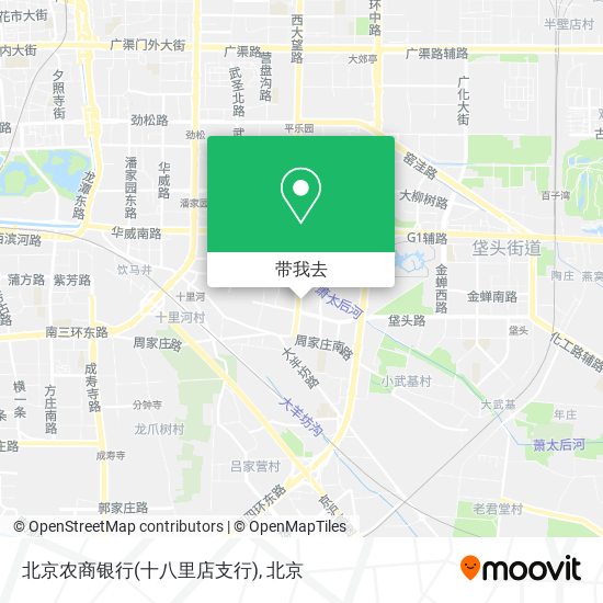 北京农商银行(十八里店支行)地图