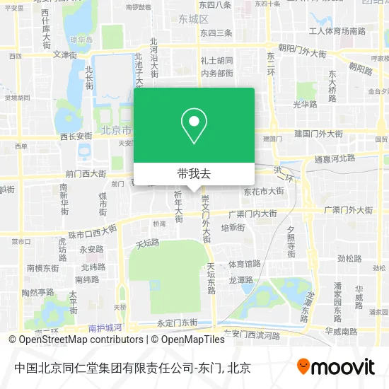 中国北京同仁堂集团有限责任公司-东门地图