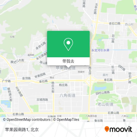 苹果园南路1地图