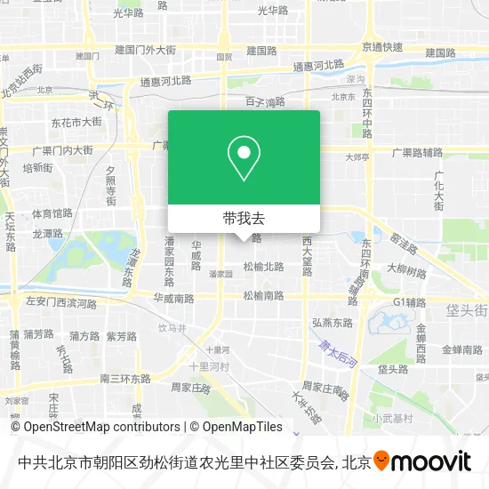 中共北京市朝阳区劲松街道农光里中社区委员会地图