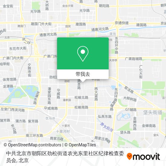 中共北京市朝阳区劲松街道农光东里社区纪律检查委员会地图