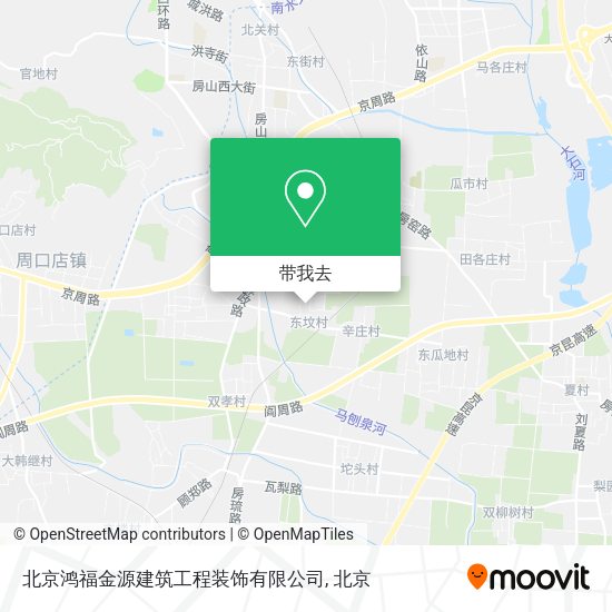 北京鸿福金源建筑工程装饰有限公司地图
