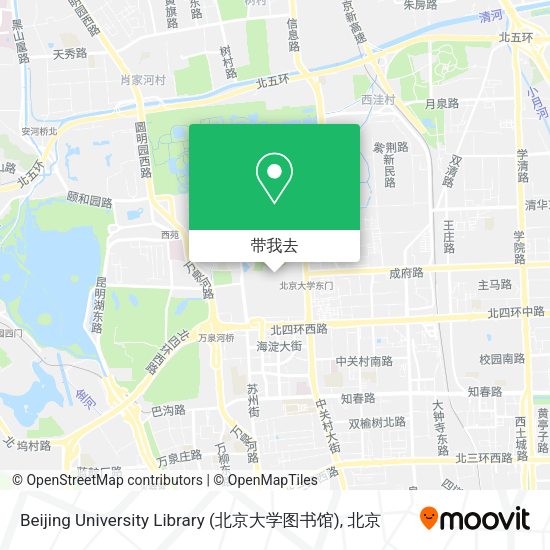 Beijing University Library (北京大学图书馆)地图