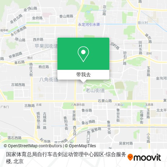 国家体育总局自行车击剑运动管理中心园区-综合服务楼地图