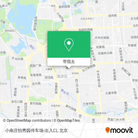 小南庄怡秀园停车场-出入口地图