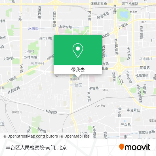 丰台区人民检察院-南门地图