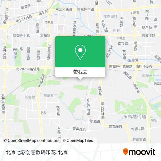 北京七彩创意数码印花地图