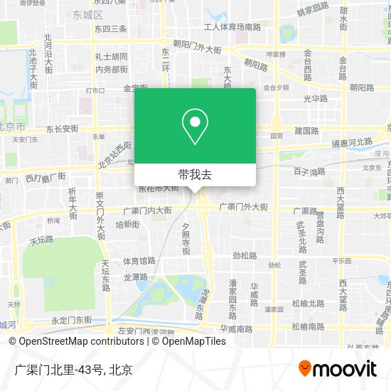 广渠门北里-43号地图
