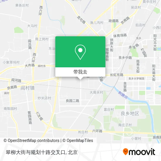 翠柳大街与规划十路交叉口地图