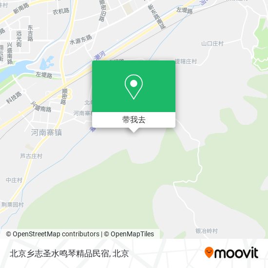 北京乡志圣水鸣琴精品民宿地图