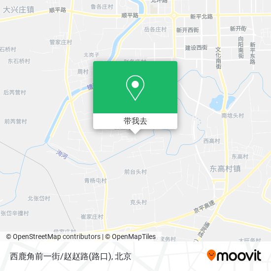 西鹿角前一街/赵赵路(路口)地图