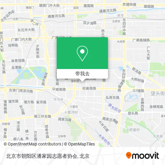 北京市朝阳区潘家园志愿者协会地图