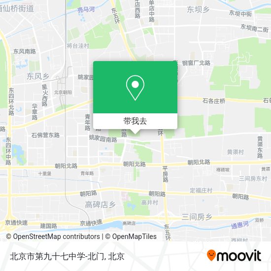 北京市第九十七中学-北门地图