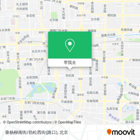 垂杨柳南街/劲松西街(路口)地图