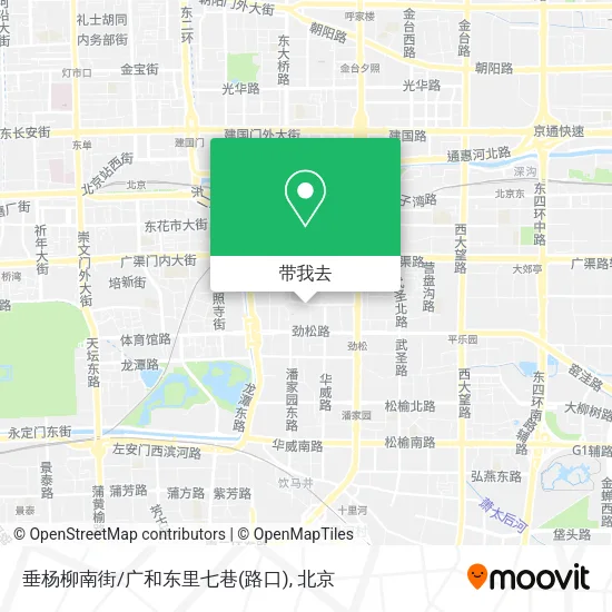 垂杨柳南街/广和东里七巷(路口)地图