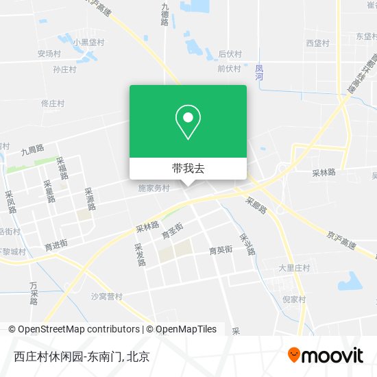 西庄村休闲园-东南门地图