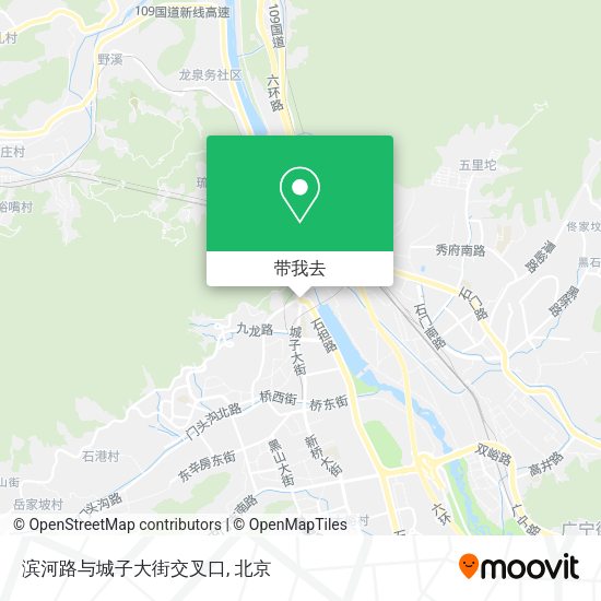 滨河路与城子大街交叉口地图