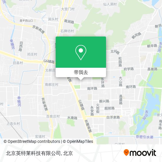 北京英特莱科技有限公司地图
