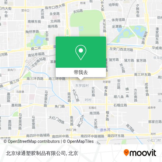 北京绿通塑胶制品有限公司地图