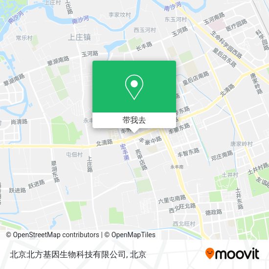 北京北方基因生物科技有限公司地图