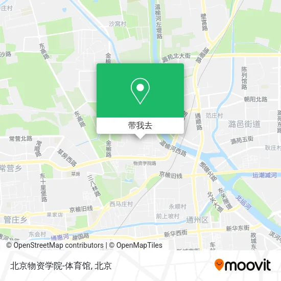 北京物资学院-体育馆地图