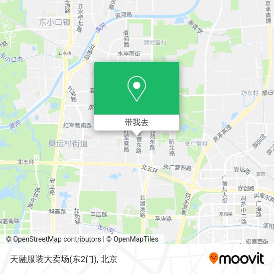 天融服装大卖场(东2门)地图