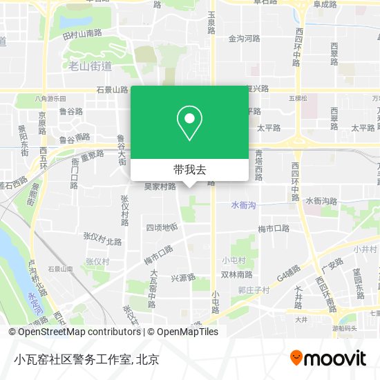 小瓦窑社区警务工作室地图
