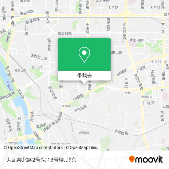 大瓦窑北路2号院-13号楼地图