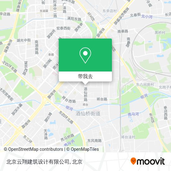 北京云翔建筑设计有限公司地图