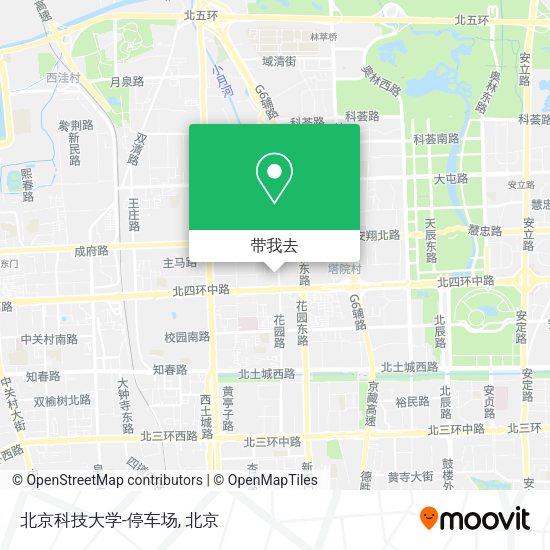北京科技大学-停车场地图
