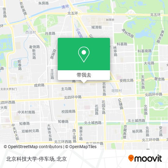 北京科技大学-停车场地图