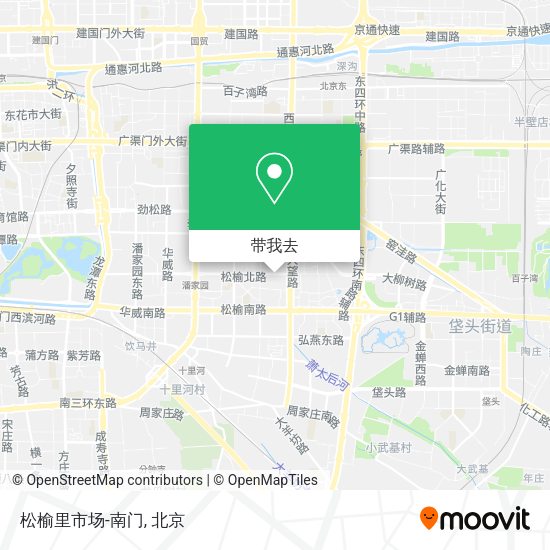 松榆里市场-南门地图