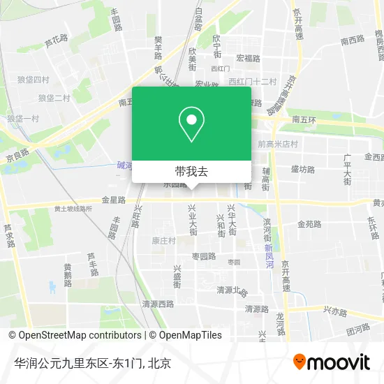 华润公元九里东区-东1门地图