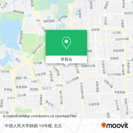中国人民大学静园-10号楼地图