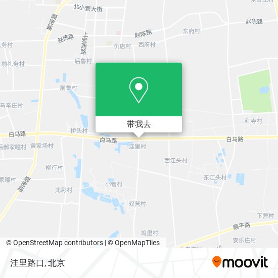 洼里路口地图