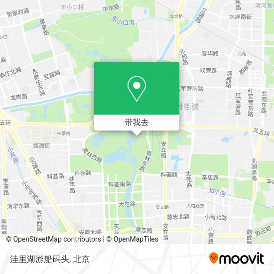 洼里湖游船码头地图