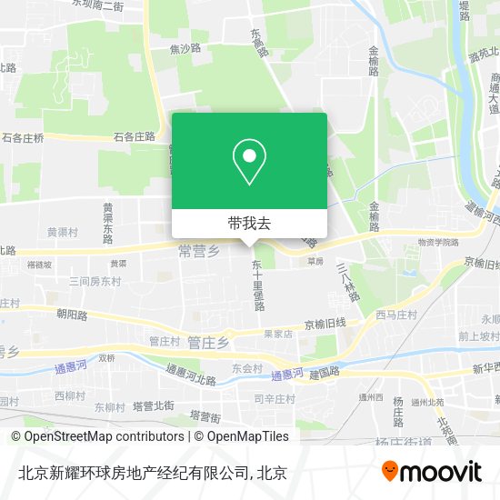 北京新耀环球房地产经纪有限公司地图