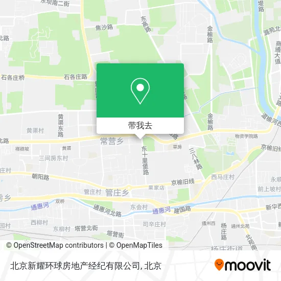 北京新耀环球房地产经纪有限公司地图